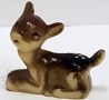 1978 alte Tierfiguren - Rehkitz liegend ohne blaue Augenbemalung